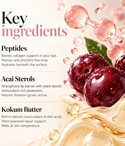 Strawberry Acai Peptide Lip Treatment